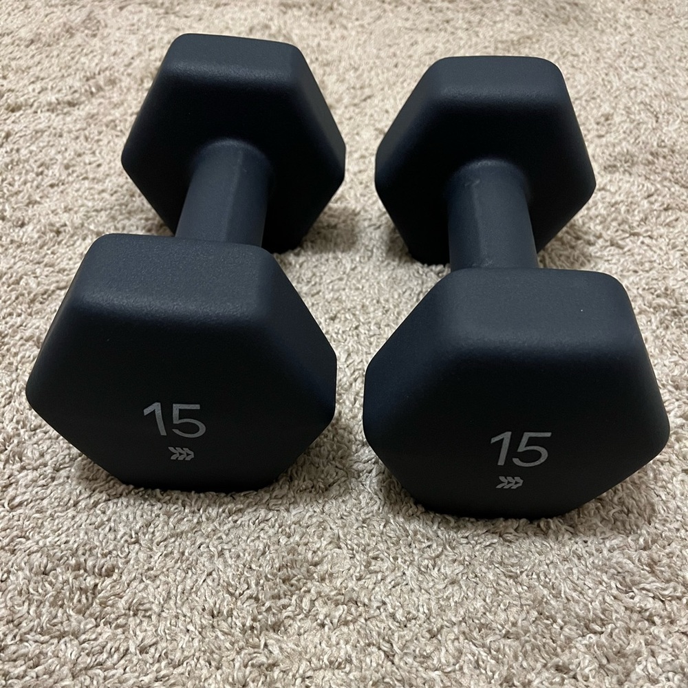 15 pound dumbells